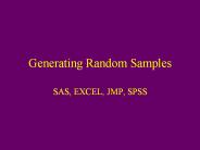 Generating Random Samples