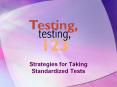 Strategies for Taking Standardized Tests The Golden Rules of PowerPoint PPT Presentation