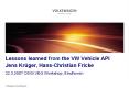 Lessons learned from the VW Vehicle API Jens Krьger, Hans-Christian Fricke PowerPoint PPT Presentation