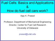 Fuel Cells: Basics and Applications