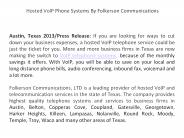 Hosted VoIP Phone Systems By Folkerson Communications