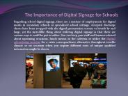 The Importance of Digital Signage for Schools