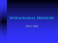 INTRACRANIAL PRESSURE PowerPoint PPT Presentation