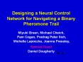 Designing a Neural Control Network for Navigating a Binary Pheromone Trail PowerPoint PPT Presentation