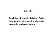 QDRO Services