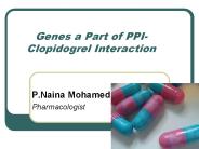 Genes a part of PPI - Clopidogrel Interaction