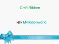 use craft ribbon for nice get up PowerPoint PPT Presentation