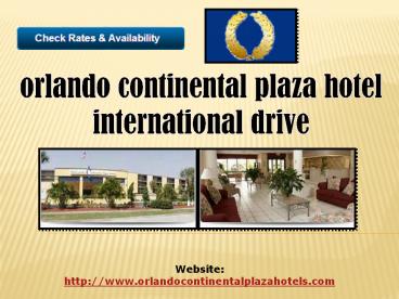 orlando continental plaza hotel international drive