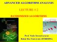 Randomized Algorithms PowerPoint PPT Presentation