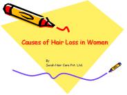 Causes of Hair Loss in Women