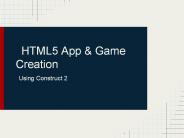 HTML5 Game Creation with Construct 2