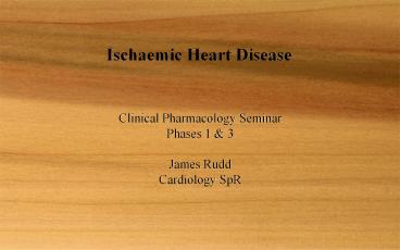 Ischaemic Heart Disease