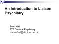 An Introduction to Liaison Psychiatry PowerPoint PPT Presentation
