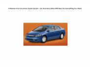 Auto Insurance Rates