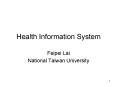 Health Information System PowerPoint PPT Presentation
