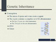 Genetic Inheritance