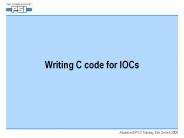 Writing C code for IOCs