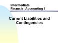 Current Liabilities and Contingencies PowerPoint PPT Presentation