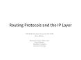 Routing Protocols and the IP Layer PowerPoint PPT Presentation