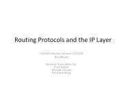 Routing Protocols and the IP Layer