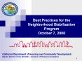 California Department of Housing and Community Development PowerPoint PPT Presentation