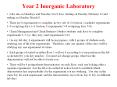 Year 2 Inorganic Laboratory PowerPoint PPT Presentation