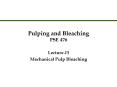 Pulping and Bleaching PSE 476 PowerPoint PPT Presentation