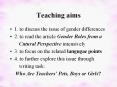 Teaching aims PowerPoint PPT Presentation