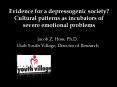 Evidence for a depressogenic society?  Cultural patterns as incubators of severe emotional problems PowerPoint PPT Presentation