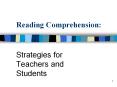 Reading Comprehension PowerPoint PPT Presentation