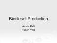 Biodiesel Production PowerPoint PPT Presentation