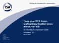 Does your DCS Alarm Management System know about your SIS PowerPoint PPT Presentation