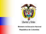 Ministerio de Educaciуn Nacional