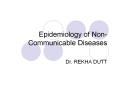Epidemiology of Non-Communicable Diseases PowerPoint PPT Presentation