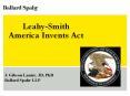 Leahy-Smith America Invents Act PowerPoint PPT Presentation