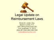 Legal Update on Reimbursement Laws