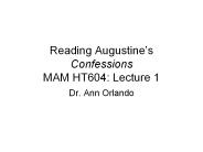 Reading Augustine