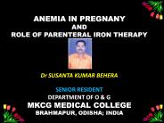 ANEMIA IN PREGNANCY