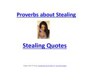 Proverbs about theft