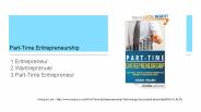 Part Time Entrepreneurship