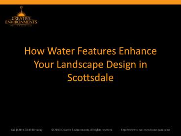 How Water Features Enhance Your Landscape Design in Scottsdale