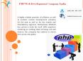 PHP Web Development Company India PowerPoint PPT Presentation