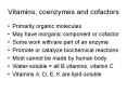 Vitamins, coenzymes and cofactors PowerPoint PPT Presentation
