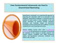 How Environmental Instruments are Used in Geotechnical Monitoring PowerPoint PPT Presentation