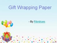 Explore your creativity using gift wrapping paper