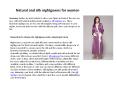 Natural and silk nightgowns for women PowerPoint PPT Presentation