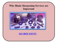 Why Blade-Sharpening Services are Important