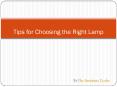 Tips for Choosing the Right Lamp Table PowerPoint PPT Presentation