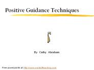 Positive Guidance Techniques