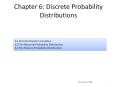 Chapter 6: Discrete Probability Distributions PowerPoint PPT Presentation